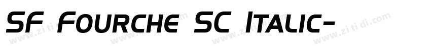 SF Fourche SC Italic字体转换